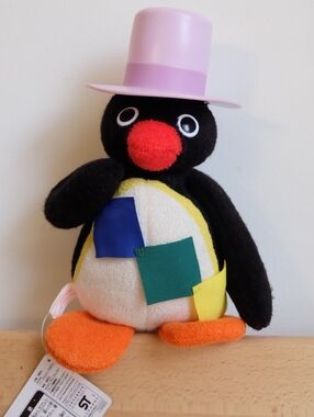 Vintage Pingu Hat Banpresto 2000 with Tag Plush Stuffed Doll Soft Toy
